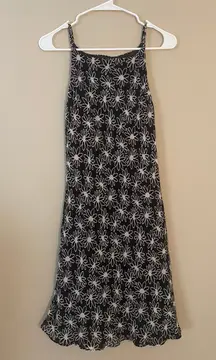 Vintage  Black Floral Daisy Dress