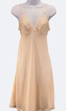 Vintage Babydoll Slip Nightgown‎ Cream XS