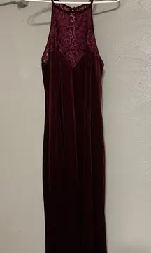 Vintage Lane Bryant Intimates burgundy velvet maxi dress woman’s size 22/24