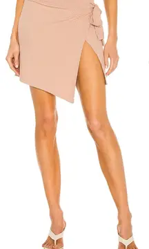 LNA Caruso Wrap Skirt Black & Tan 2pc Set Small Cover-Up Beach Summer Travel