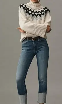 💕MOTHER💕 The High Waisted Pony Boy Ankle Jeans ~ Loafers and Lassos 28 NWT