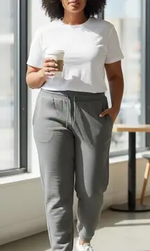 Bastion Trail Sweatpants Joggers Womens Plus 3XL Grey Cozy Lounge Fitness Fall