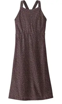 Patagonia Women's L Magnolia Spring Dress Kelp Revival Basalt Brown Style #58366