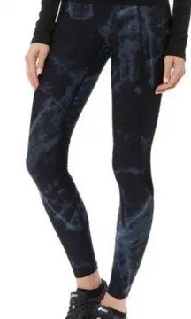 Sweaty Betty Zero Gravity marble print black athletic leggings size medium