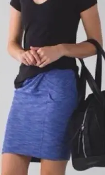 Lululemon & Go Where To Skirt Cobalt Blue