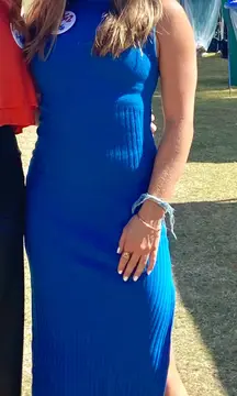 Le Lis midi blue sweater Dress