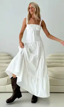 Princess Polly White Maxi Dress