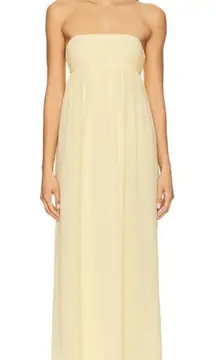 Lovers and Friends x Emma Rose Soleil Gown in Butter Yellow