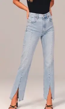 Abercrombie & Fitch Women's 90s Ultra High Rise Split Hem | 30/10