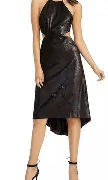 Sequin Cut Out Dress