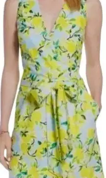 NWOT Lemon print linen dress