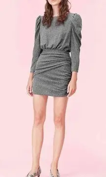 Rebecca Taylor  La Vie Mini French Terry Dress Grey Size Small $295