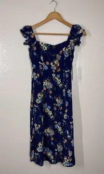 Capulet Mae Midi Dress Size XS Floral Button Front