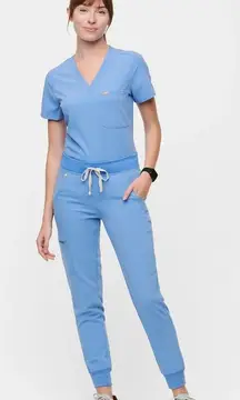 Figs Women's Zamora Jogger Scrub Pants in Ceil Blue, Size XXS