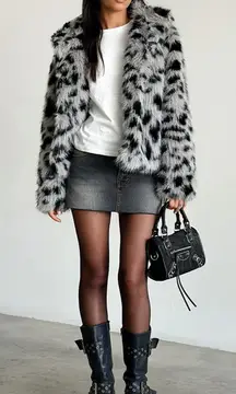  Motel rocks faux fur coat