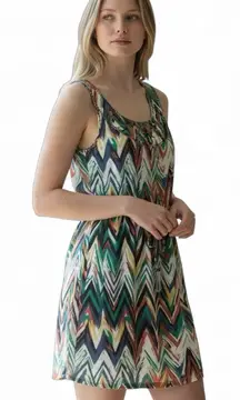 ECI NEW YORK SLEEVELESS BOHO BEADED MULTI BOLD MAXIMILIAN DRESS 10