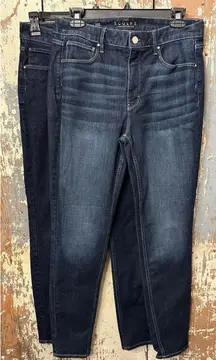 Two Pair Women's White House Black Market The Sculpt Skinny Ankle Jeans size 10L