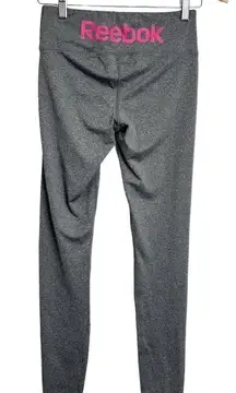 Reebok Women’s Gray/Pink Athletic Leggings Size XS
