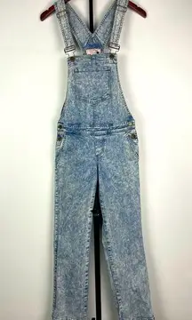 Guess Jeans Blue Acid Wash Skinny Denim Overalls Pants