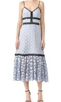 Jill Jill Stuart Blue Lace Elle Sleeveless Dress Size 8