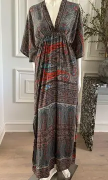 Printed Flowy Maxi Dress or Bathing Suit Cover Up