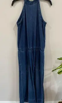 Cloth & Stone  Denim Halter Jumpsuit