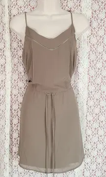 Naked Zebra tan fit and flare tank dress 

size medium 