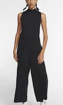 Black Sleeveless Mock neck Jumpsuit