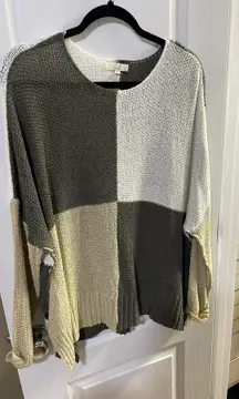 easel Colorblock Light Sweater