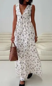 Princess Polly pokey floral maxi dress with tie detail