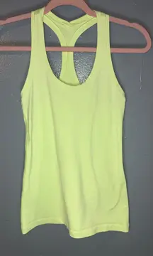 Lululemon Women's Light Lime Green Cool Racerback Tank Top