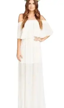 Show Me Your Mumu Hacienda Maxi Dress White NWT Womens Small