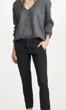 Nili Lotan East Hampton Crop‎ Pants in Black US 0 Dark Casual Trousers Office