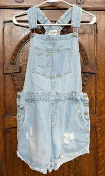 Love Tree Overalls Denim Shorts large