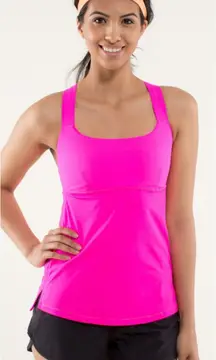 Lululemon Womens Track and Train Tank Top‎ Raspberry Glo Light Athletic Workout