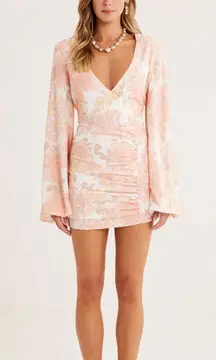 Rumer The Label x  Pink/Cream Isola Floral Resortwear Mini Dress