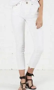 ONE TEASPOON High Waist Freebird II White Skinny Jeans