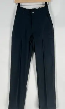 Jordan Women's Woven Trousers Black Straight Leg Zipper Hem High Rise Size XS‎