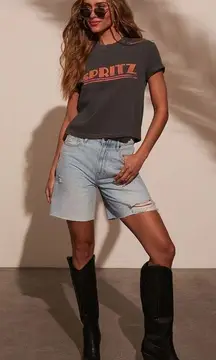 VICI Indio Denim Dad Shorts Size 27