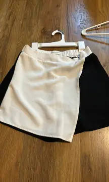 Black And White Skort