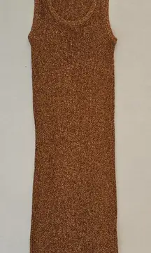 NWOT! Opening Ceremony Brown Knit Midi Dress Size S