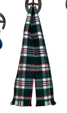 Firenze Cashmere Feel Acrylic Plaid Tartan Scarf Ralph Lauren Style Christmas