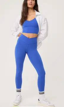 Brand New Blue Aerie Crossover Leggings