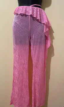 Swimsuit coverup Flare see through pants🤩