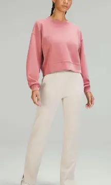 Lululemon‎ Brushed Softstreme Split Hem Highrise Pants Sz 2 N. Ivory