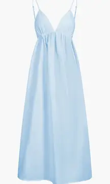 Commense Coastal Cowgirl Open Back Long Dress blue size small