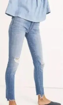 NEW Madewell Skinny Mid-rise ripped Jeans Frankie‎ was, 27P