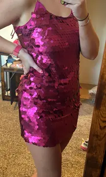 Pink Sequin Dress