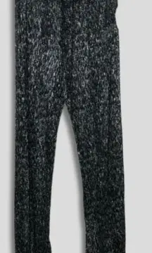 NWT Forever 21 Swimwear Cover Up Pants Disco Sequin High-Rise Silver/Black S