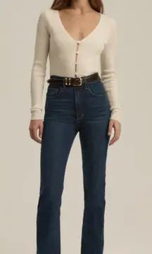 NWT Favorite Daughter THE VALENTINA SUPER HIGH RISE MINI BOOT size 27